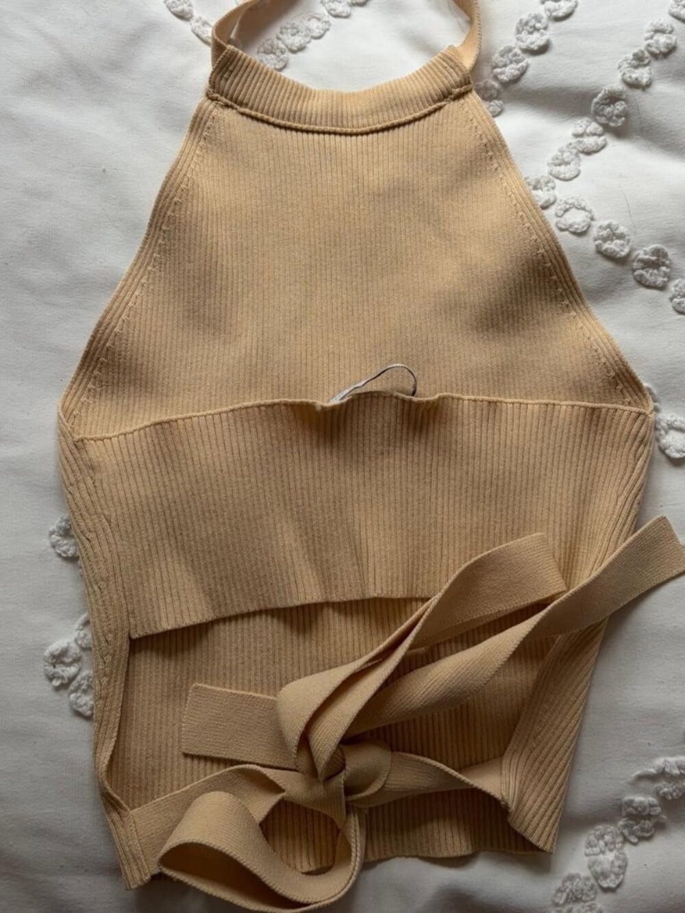Summer halter top with ties  Size small like new